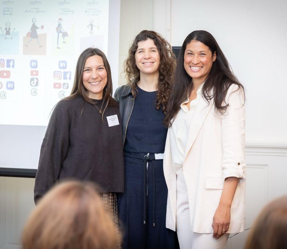 Pauline Serog, Claire Laurent et Lexie David lors de la conférence Boost ta Com du 19 mars 2026 à Paris